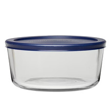 Anchor Hocking Glass Food Storage Container with Lid, 7 Cup Round picture