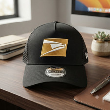 Embroidered USPS  Logo Trucker Hat Black Mesh Adjustable Cap picture