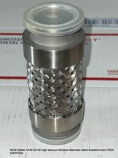 NEW NW40 KF40 QF40 High Vacuum Bellows Stainless Braided Hose  picture