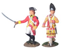 W. Britain - Revolution British 80th Foot Advancing Command Set No. 1 17956 AWI picture