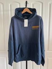 Hidden NY PPF New York H Logo Hoodie Navy Yellow Size XL picture