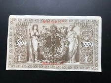 Antique  April 21,1910 Berlin Germany 1000 Mark Reichsbanknote picture