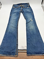 Vintage True Religion Womesn Jeans 27 Low Rise Flare - Early 2000s picture