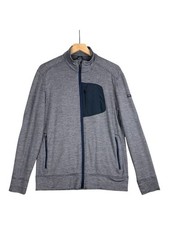Icebreaker Merino Jacket Mens Medium Blue Cool Lite Outdoor Hiking Gorpcore picture