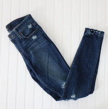 JOE'S Jeans Womens Distressed Skinny Jeans Blue Denim Ripped 30