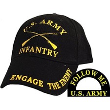 US ARMY INFANTRY CROSSED RIFLES 11B HAT INFANTRYMAN GRUNT COMBAT VETERAN picture