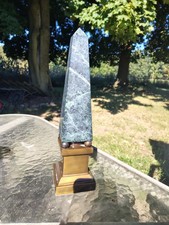 Egyptian Revival Green Marble And Bronze Or Brass Sculpture picture