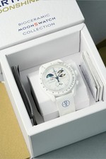 OMEGA x Swatch Cold Moon Mission to Earthphase Moonshine Gold Ref SO33W701L picture
