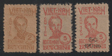 1948 -1956 North Vietnam Stamps Hồ Chí Minh Scott # 1L62-1L63 Sc # 50 MNH picture