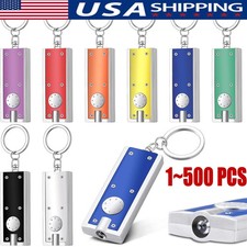 1~500x Mini Keychain Flashlight LED Light Bulk Small Flashlight for Outdoor Lot picture