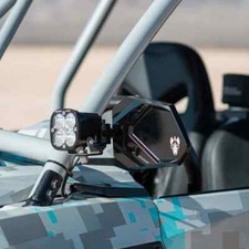 Chupacabra Offroad Cuero Pro UTV Side Mirror (Pair) - Black - 1.875