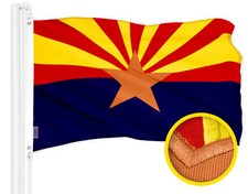 G128 Arizona AZ State Flag 4x6 Ft ToughWeave Series Embroidered 300D Polyester picture