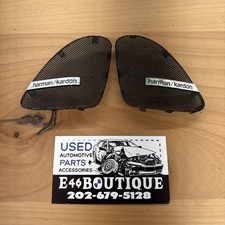 BMW E46 Harman Kardon Front Door Tweeter Speaker Grills Trim Left Right Covers picture