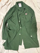 DANTON BEAMS JD 8609 NTF BM 19SS Nylon Soutien Collar Coat Green Made in Japan picture