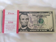 WHY ARE U PAYING $699 BEST EBAY PRICE $645 NEW CONSEC $ 5 BILLS  SHIPS IN 24 HRS picture