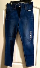Gap Women's High Rise Jegging Dark Wash Blue Denim Jeans Petites 10P picture