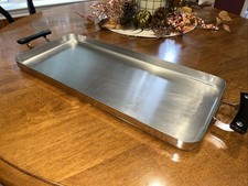 1950’s? VOLLRATH Stainless Steel 18”x8” Model 6218 Double Burner Griddle ~MINTY picture