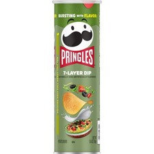 7x Cans Pringles 7-Layer Dip Potato Crisps Chips | 5.5oz picture