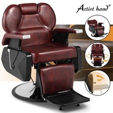Burgundy Red All Purpose Hydraulic Barber Chair Recline Shampoo Salon Beauty Spa picture