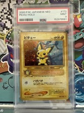 2000 POKEMON JAPANESE NEO PICHU-HOLO 172 PSA 9 picture