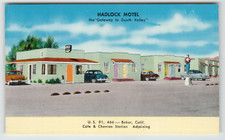 Postcard the Hadlock Motel in Baker, CA. picture