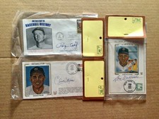 3 signed Baseball Nostalgia signed FDC Charlie Keller, Don Newcombe, Roger Craig picture