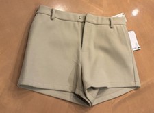 NA-KD Women’s High Waisted Heavy Fuzzy Shorts Beige EU 40 Size 8 NEW With Tags picture