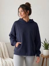 Lole Womens Mindset Soft Navy Blue Casual Travel Hoodie Sweatshirt, L picture