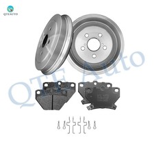 Set of 6 Rear 242mm Brake Drum-Ceramic Brake Pad Kit For 2000-2005 Toyota Celica picture