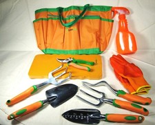 10 PC Garden Tool Set, Heavy Duty ALuminum, Rubber Easy Grip Handles, good deal picture