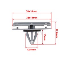 For Jeep Wrangler Unlimited JK Fender Flare Clip Rocker Moulding Retainer 100pcs picture