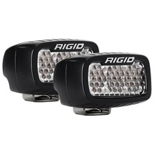 Rigid 980003 SR-M Series PRO White Rectangle LED Lights Pair Kit Black Aluminum picture