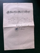 Old Letter In The Name Of His Majesty King Regensburg 1911 (1461) picture