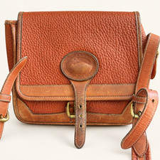 Vintage Dooney & Bourke All Weather Leather Brown Duck Crossbody Bag USA picture