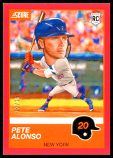 2019 Score Pink #4 Pete Alonso Rookie Card New York Mets/25 picture