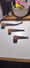 Smoking Pipes unfinished, unsmoked lot of 3 briar smoke ready pipes c14 picture