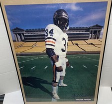 VTG 1980s WALTER PAYTON Poster Chicago Bears #34 Soldier Field KangaROOS KFC picture