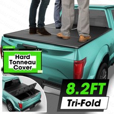8.2FT FRP Hard Tonneau Cover Tri-Fold For 1999-2026 Ford F250 F350 Truck Bed picture