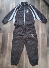 Vintage G-III Oakland Raiders Nylon Tracksuit Lined Mens Size 3XL NWOT  picture