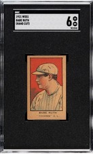 1921 W551 Babe Ruth New York Yankees Trading Card SGC EX/NM 6 picture