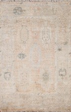 Muted Oushak Traditional 2x3 Turkish Rug Hand-knotted Carpet picture