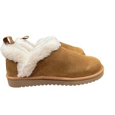Koolaburra by UGG Burree Chestnut Suede Faux Fur Slipper Boots 1133080 Womens 9 picture