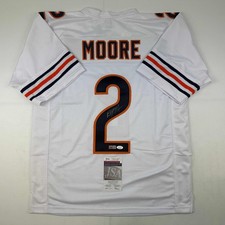 Autographed/Signed D.J. DJ Moore Chicago White Jersey Beckett BAS COA picture