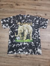 Vintage Joligolf 90s Y2K Streetwear Mens Large Thailand Elephant Soccer T-Shirt picture