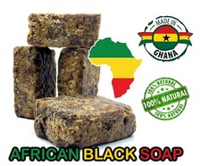 LEMON AFRICAN BLACK SOAP Organic GHANA Handmade Premium Quality CHOOSE your SIZE picture