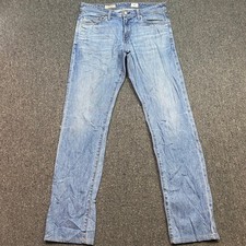 AG Adriano Goldschmied Graduate Tailored Leg Sz 32 Mens Blue Denim Casual Jeans picture