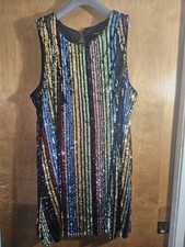 Torrid NWT 4x Mini bodycon Multicolor Sequin Dress Beautiful Multicolor  picture