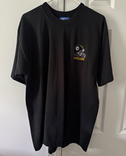 Vintage Pittsburgh Steelers NFL Black Short Sleeve Crewneck T-Shirt Size L picture