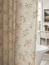 Vintage Floral Farmhouse Shower Curtain - 72x72