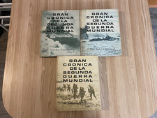 Gran Cronica De La Segunda Guerra Mundial 1965 3 Book Lot Military History picture